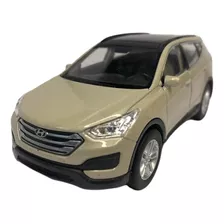Carrinho Carro Coleção Santa Fé Hyundai Miniatura Ferro 