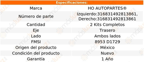 2- Kits De Clipers De Frenos Traseros 3 L4 2.5l 10/20 Ho Foto 2