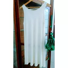 Vestido Modal Suelto T L. Disponible Color Blanco