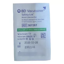 Mariposa Scalp Vacutainer Safety-lok Aguja 21g 3/4 7 10un 