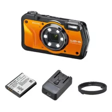 Ricoh Wg-6 Webcam Naranja Cámara Impermeable 20mp 