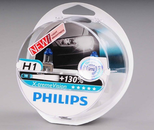 Kit Luces H1 +130% De Luz Philips 100% Originales Paquete X2 Foto 3