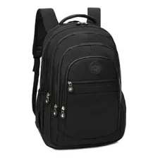 Mochila Feminina Escolar Bolsa Grande Novidade Estilo Rebec Cor Preto Desenho Do Tecido Liso