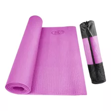 Colchoneta Yoga Mat Pilates Con Bolso De 5mm K6 Color Rosa