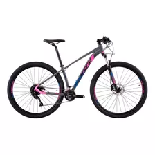 Bicicleta Mtb Aro 29 Oggi Big Wheel 7.0 2023 Cor Grafite/azul/pink Tamanho Do Quadro S - 15,5