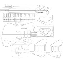 Gpc Plantilla De Enrutamiento Guitarra Eléctrica