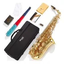 Saxofon Alto Sax Dorado By Cecilio Mendini + Accesorios