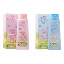 Kit Colonia Cheirinho De Bebe 750ml - Azul E Rosa 