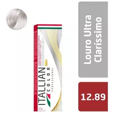 Coloração Itallian Color 12.89 Louro Ultra Clarís Pérola 60g