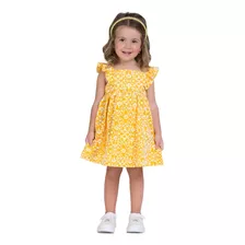 Vestido Milon Infantil Roup Verão Regata Florido 1 2 3 4 6 8
