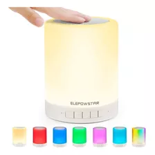 Elepowstar Smart Touch Night Light Con Altavoz De Músi...