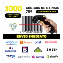 1000 Códigos De Barras Ean13 Com Imagem Envio Imediato