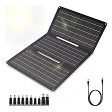 Cargador De Panel Solar Plegable Portatil De 30 W Para Acamp