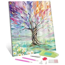 Pintura Diamante 5d Taladro Completo, Árbol De Vida De...