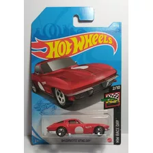 Hotwheels 64 Corvette Stingray 2021 V Roja