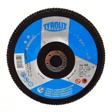 10 Discos Flap 178mm 7 Gr80 - Tyrolit Cor Azul