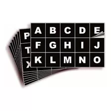 Etiqueta - Letters Vinyl Stickers - A To Z, 2-inch, 4 Sets -