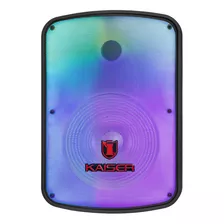 Bocina 15 Bluetooth Kaiser Gem-9520 Usb Fm 25000w Rgb Mic Color Negro