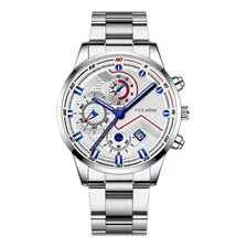 Relógio Masculino Fulaida 42mm Aço Inoxidável