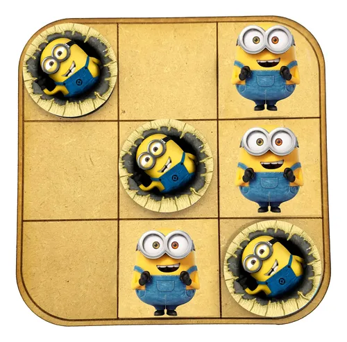 Tateti De Minions Cumple Infantil Souvenir Ta-te-ti X35