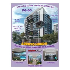 Proyecto De Aptos Exclusivos Fg-03 En Arroyo Hondo, Prox. A Ikea, Galearia 360, Agora Mall, Diamond Mall, Us$261,570.00