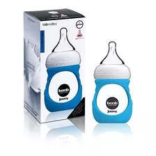 Botella Y Funda De Vidrio Joovy Boob, Azul, 8 Onzas