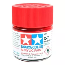 Tinta Acrílica X-7 Vermelho (23 Ml) - Tamiya 81007