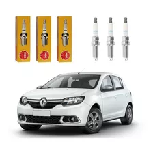 Jogo Velas Ngk Renault Sandero 1.0 12v 2019