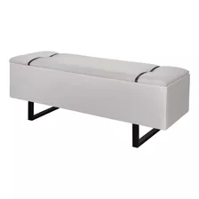 Recamier Báu Cama Box Casal Diana 150cm Pé Ferro Varias Cor