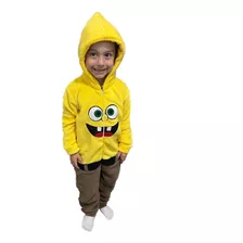 Fantasia Macacão Kigurumi Pijama Do Bob Esponja Infantil 