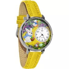 Regalos Caprichosos Reloj 3d De Conejito De Pascua | Plata G