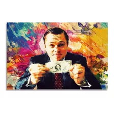 Quadro Decorativo O Lobo De Wall Street Empreendedor Canvas