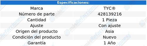 Faro Derecho Chevrolet Chevy Joy 1999-2000-2001-2002 Tyc Foto 2