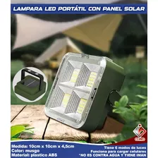 *lámpara Led Portatil Con Panel Solar*