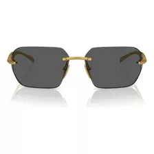 Óculos De Sol Feminino Prada Spr A55 15n/5s0 71 Virginia Cor Dourado Cor Da Armação Dourado Cor Da Haste Dourado Cor Da Lente Cinza Desenho Retrô