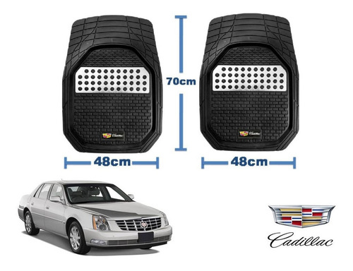 Tapetes 4pz Charola 3d Logo Cadillac Dts 2006 A 2010 2011 Foto 2