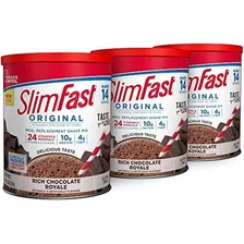 Slimfast Original Perdida Peso Chocolate Royale X 3 Und