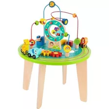 Mesa De Atividades Brinquedo Didático Madeira 57cm Tooky Toy