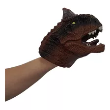 Fantoche Cabeça Tiranossauro Rex Luva Mão Brinquedo Infantil