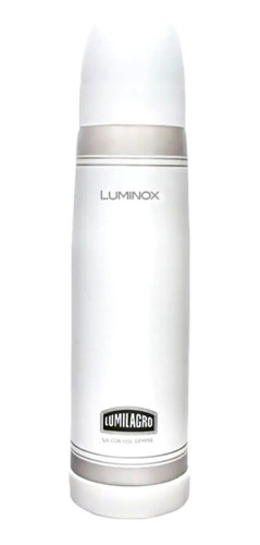 Termo Lumilagro Luminox Blanco De Acero Inoxidable 1 L Cuota