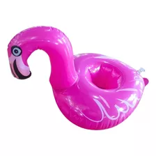 4x Boia Porta Copos Inflável Flamingo Importway Para Piscina