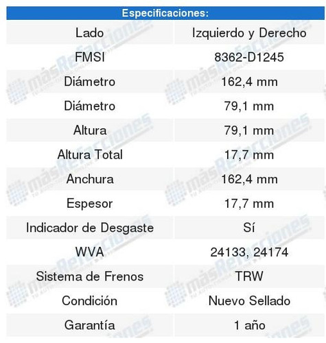 Jgo Balatas Semimetalicas (d) Peugeot 607 02 A 07 Foto 2