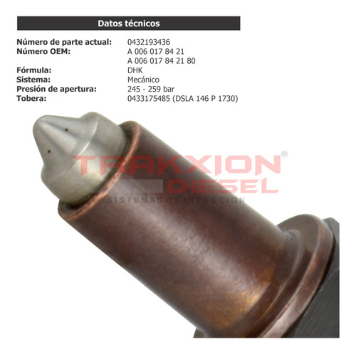 6 Inyectores Diesel Bosch Para Om 926 Om926 Mb A0060178421 Foto 7