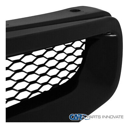 Fits 96-98 Honda Civic Ek Black Abs T-r Mesh Front Bumpe Oaa Foto 3