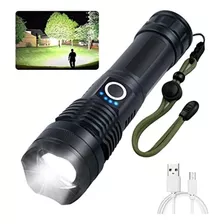 Linterna P50 Táctica Militar Camping Led Zoom Recargable Color De La Luz Blanco