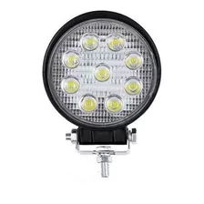 Farol De Milha Led Redondo 10~30v 27w 9 Led's