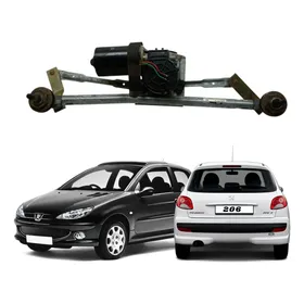 Motor Braço Galhada Parabrisa Peugeot 206 207 2000 A 2013