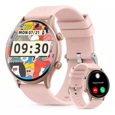 Relógio Smartwatch Geração 2024 Cor Da Pulseira Preto Rosa