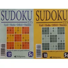 Sudoku Pack 2 Libros Facil Medio Maestro - Globalchile