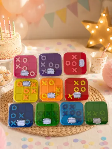 Tateti Souvenir 3d Para Cumpleaños Con Bolsita Ta-te-ti X15